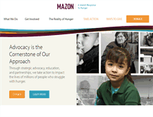 Tablet Screenshot of mazon.org